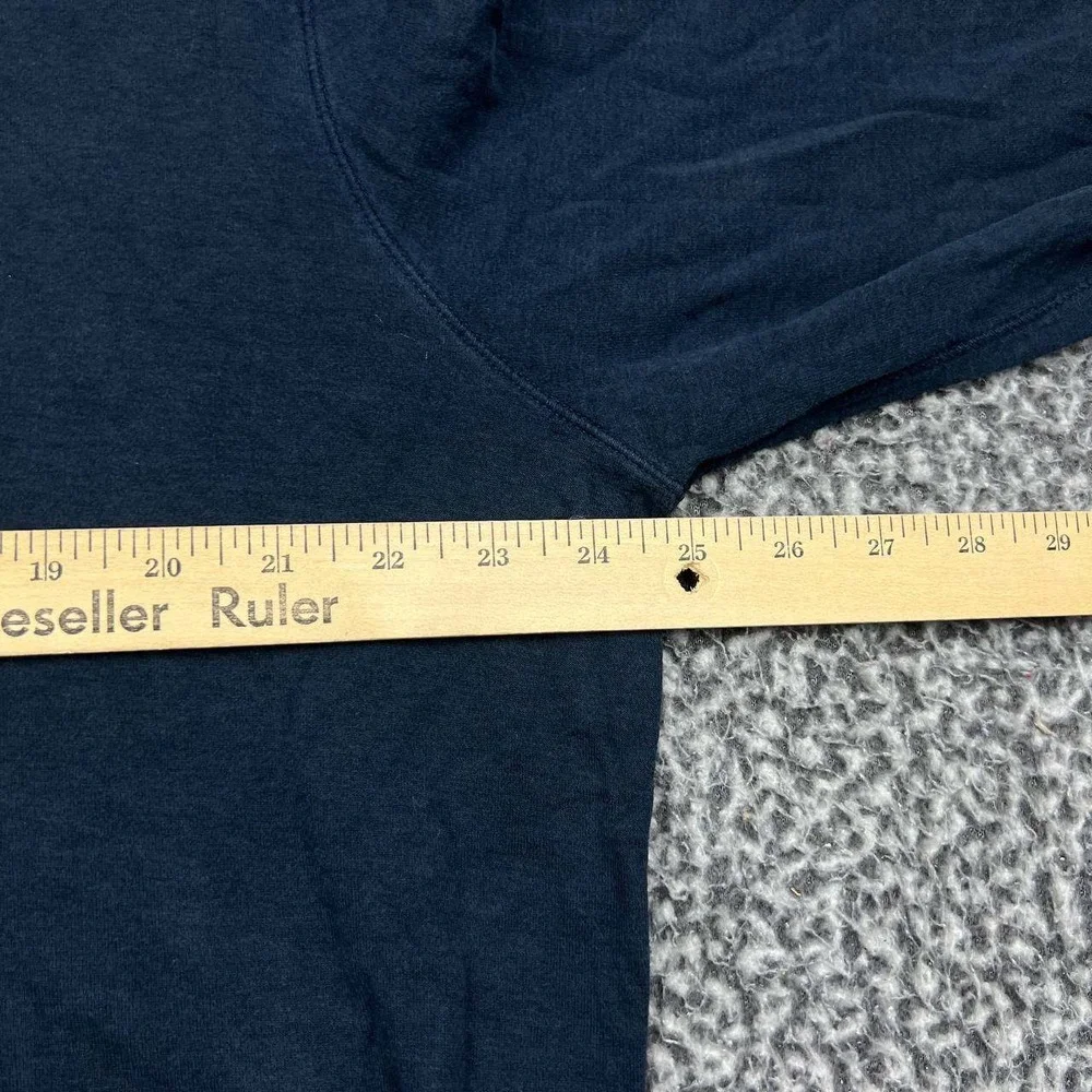 Polo Ralph Lauren Sweatshirt Men XL Navy Blue Quarter Zip Pullover Cotton Blend